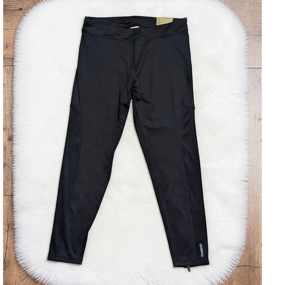 NEW REEBOK Play Dry Athletic Pants Medium Black  New
